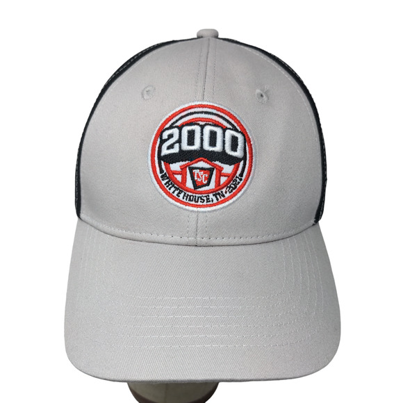 Tractor Supply Co Men's Strapback Mesh Back Hat Gray Embroidered 2000 Logo - Picture 1 of 14